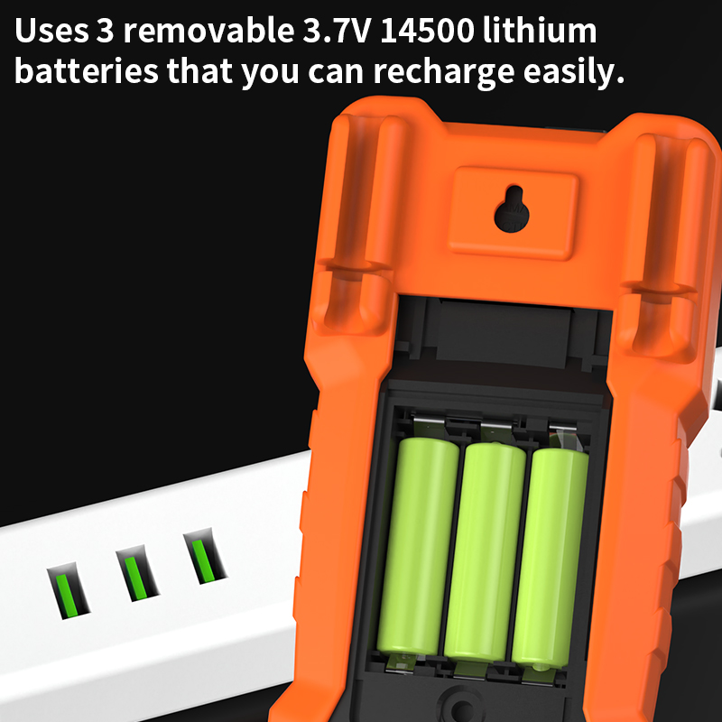 محفظه سه باتری لیتیومیون 14500 در تستر عایق ZOYI ZT-1000R