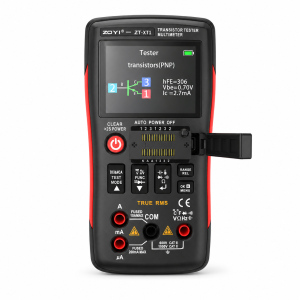تستر قطعات و مولتی متر دیجیتال زویی ZOYI مدل ZT-XT1 با پس‌زمینه سفید